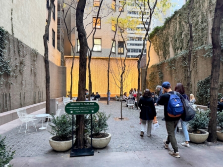 曼哈顿的Paley Park。照片摄于2024年11月16日,