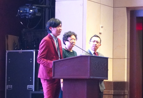 2025年7月8日,包卓轩在美国国会山“ 709”事件十周年的研讨会上。(李辰/大纪元)