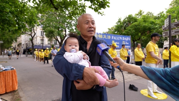 中国新移民表示,法轮功学员是好人, 迫害早该停止。(大纪元)