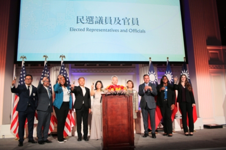 10月7日,驻纽约台北经济文化办事处在曼哈顿隆重举办中华民国第114年国庆酒会。