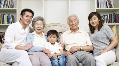 晚年与子女相处