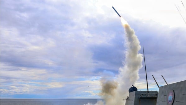 ������������������ͼƬ�У�����?���˼��������𽢡�����˹?�����ɡ��ţ�DDG 116����2026��3����1���ں��Ϸ��䵼����������������÷������2��28����������ɫ������Ϯ�����ʺ�֤ʵ��������U.S. Navy via Getty Images)(