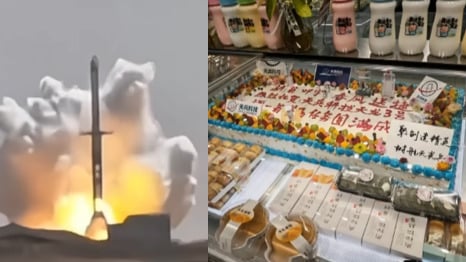 4月3日,中国“天龙三号”火箭发射失败,庆功蛋糕无人领,遭网友调侃。