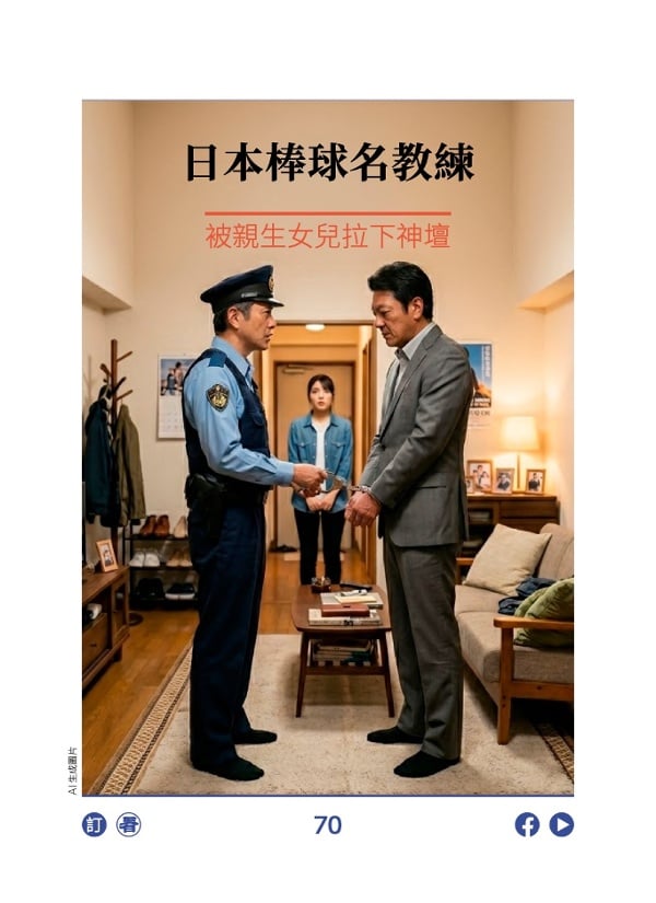 日本棒球名教练 被亲生女儿拉下神坛