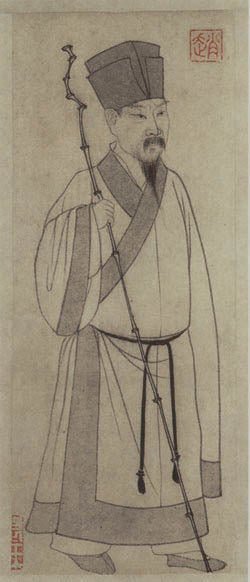 元赵孟頫绘苏轼 苏东坡
