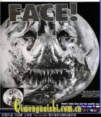 1999年7月,美国太空总署的卫星所拍摄之照片,虽然美国当局认为这张照片不具有任何意义,然而美国总统克林顿看过后, 坚持要把照片复制发给教宗以及各宗教领袖。 前太空人李查高伦(他是虔诚基督徒)说:“总署说那是巧合,我说那就是恶魔。”