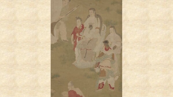 明丁云鹏〈扫象图〉