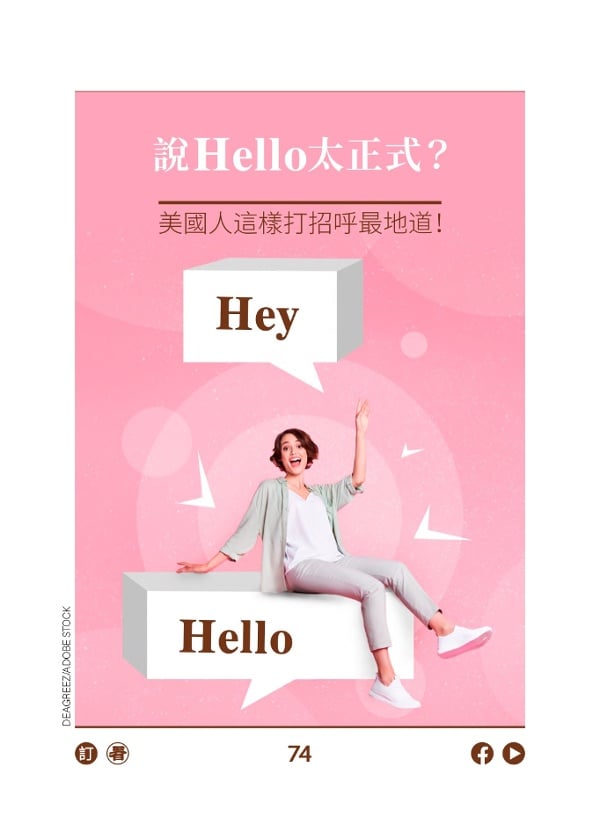 说Hello太正式? 美国人这样打招呼最地道!